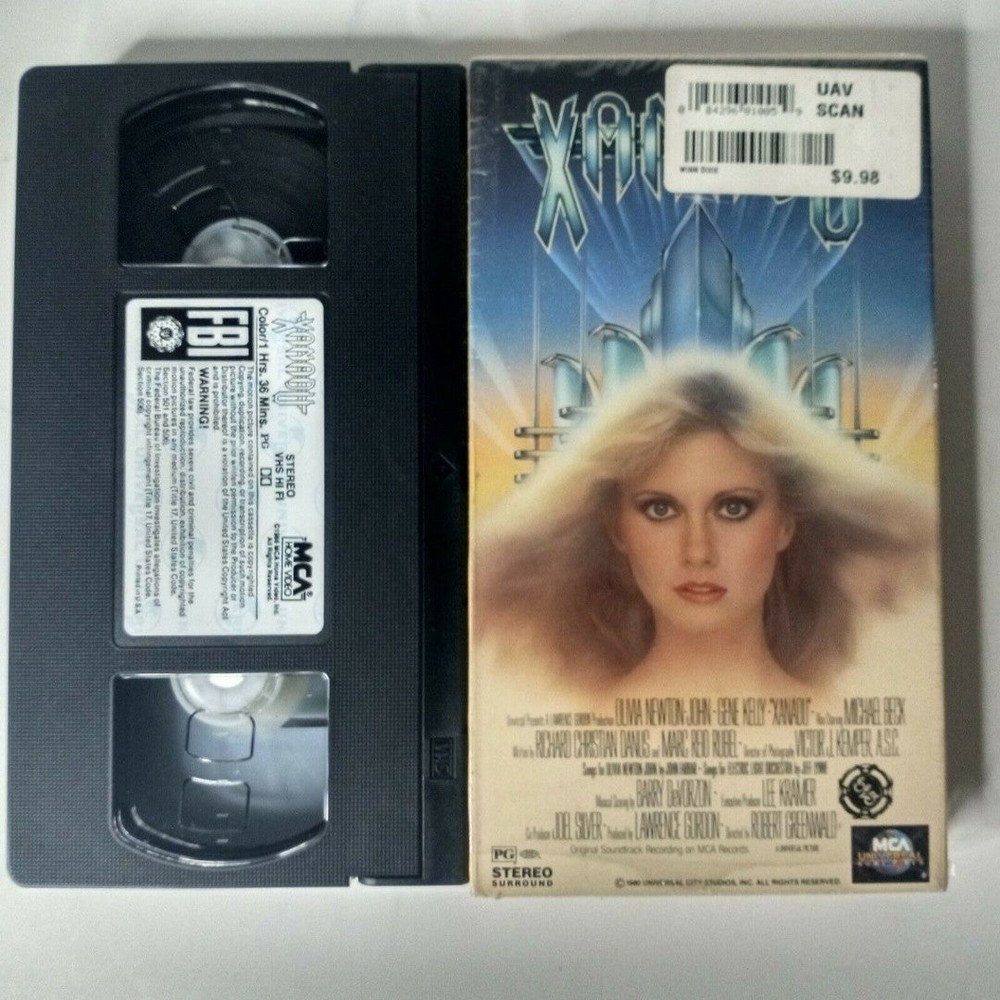Xanadu VHS 1994 Olivia Newton John ELO MCA Home Video 80’s Fantasy Musical